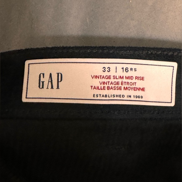 Gap Mid Rise Vegan Leather Moto Vintage Slim Pants - Picture 4 of 4